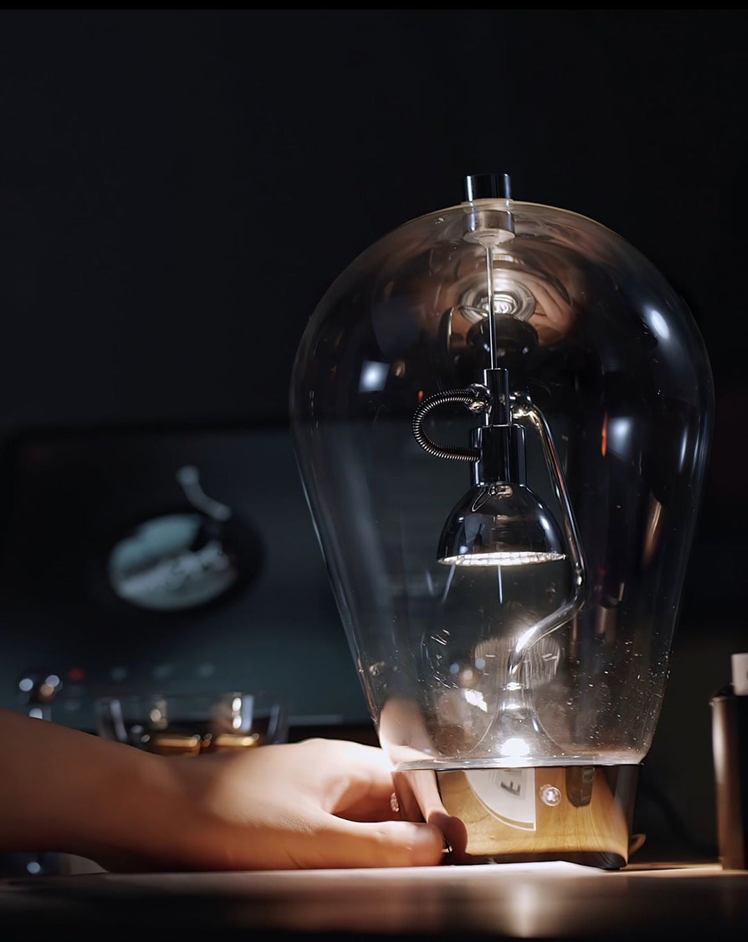 Modern Glass Dome Table Lamp