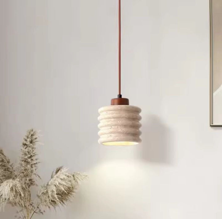 Textured Concrete Pendant Light