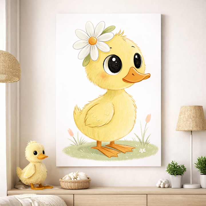 Cute Duckling Nursery Canvas