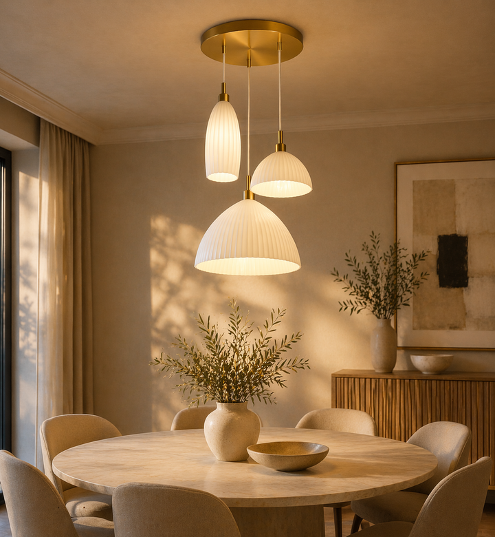 Triple Pendant Cluster Light
