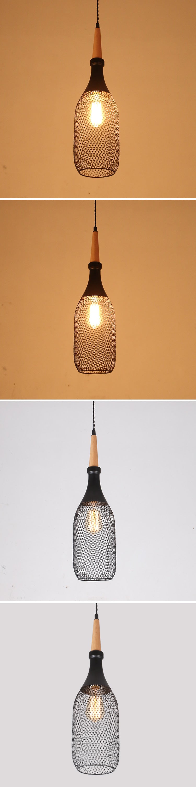 Industrial Pendant Lights with Wire Mesh Shades (Multiple Styles)