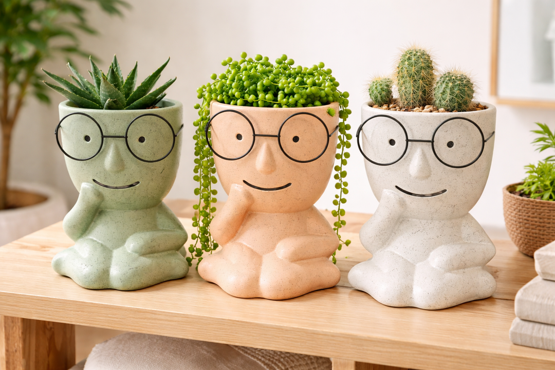 Cute Face Planter Pots