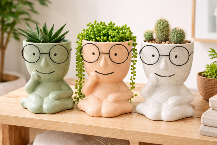 Cute Face Planter Pots