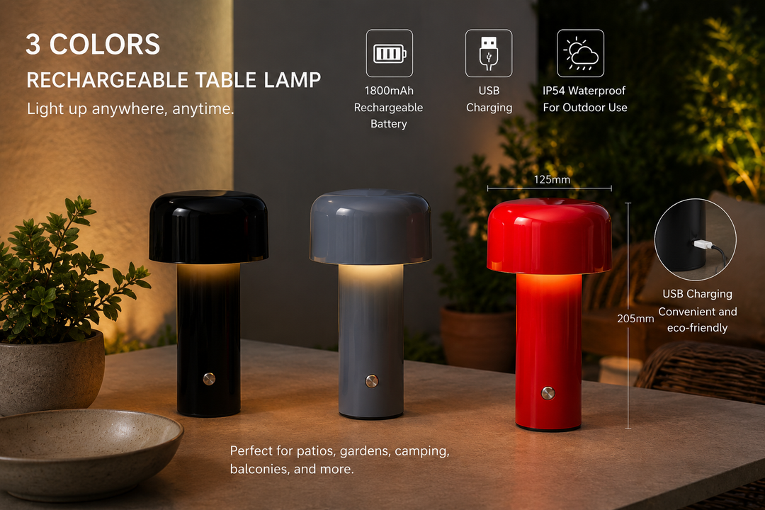 Modern Rechargeable LED Table Lamp
