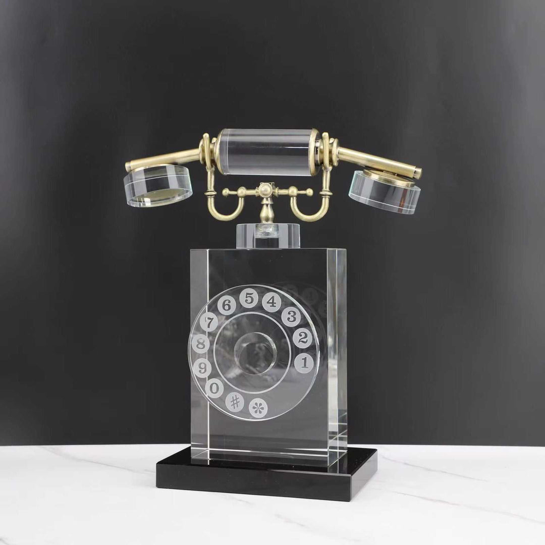 Vintage Crystal Telephone Decor