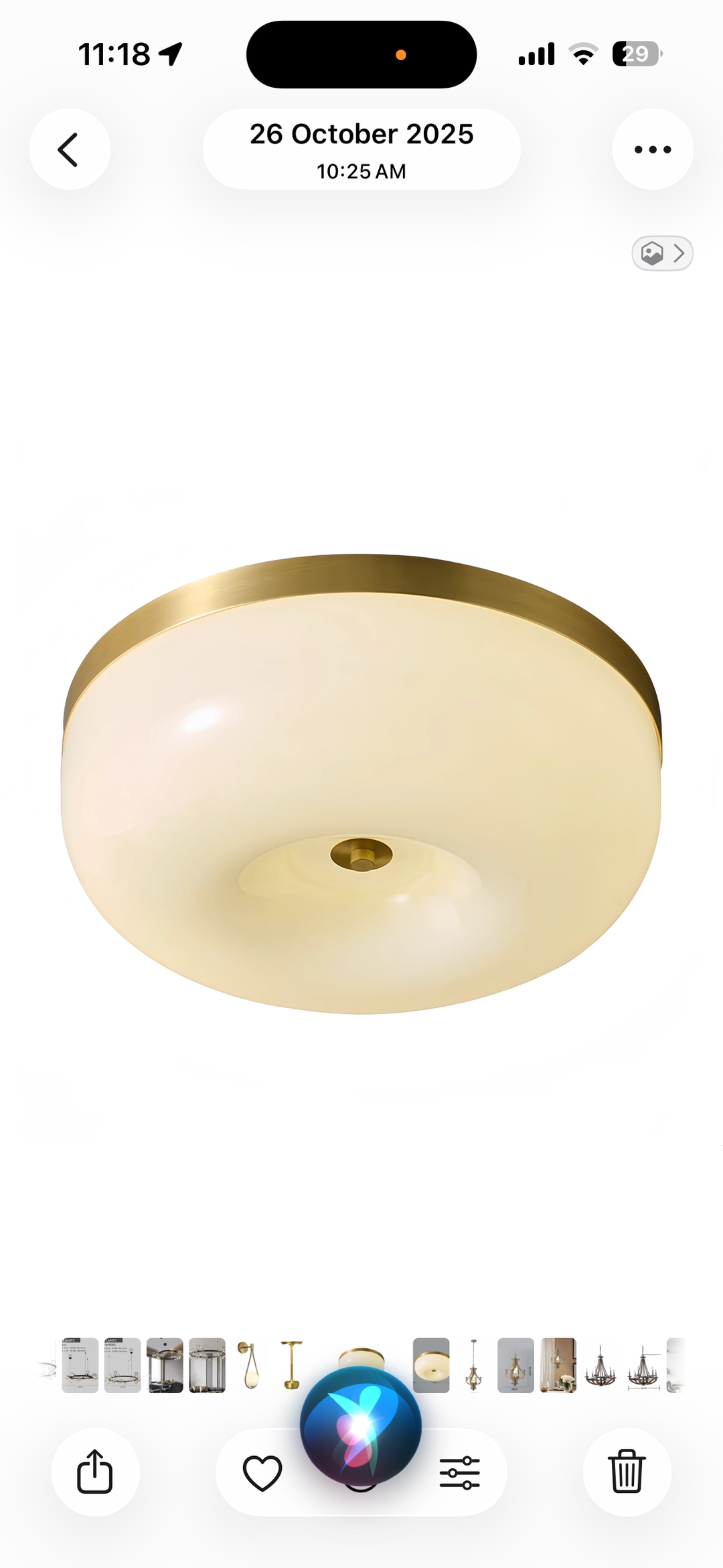 Modern Round Flush Ceiling Light