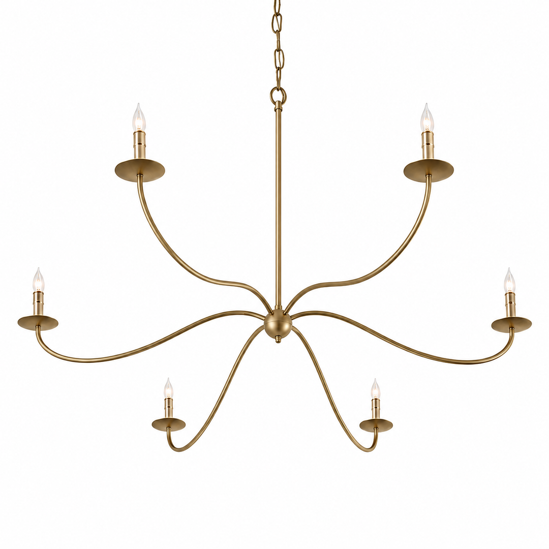 Minimalist Sprawling Chandelier for Living Room