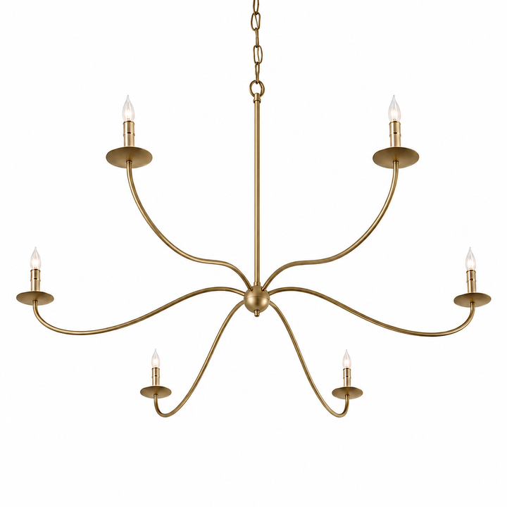 Minimalist Sprawling Chandelier for Living Room