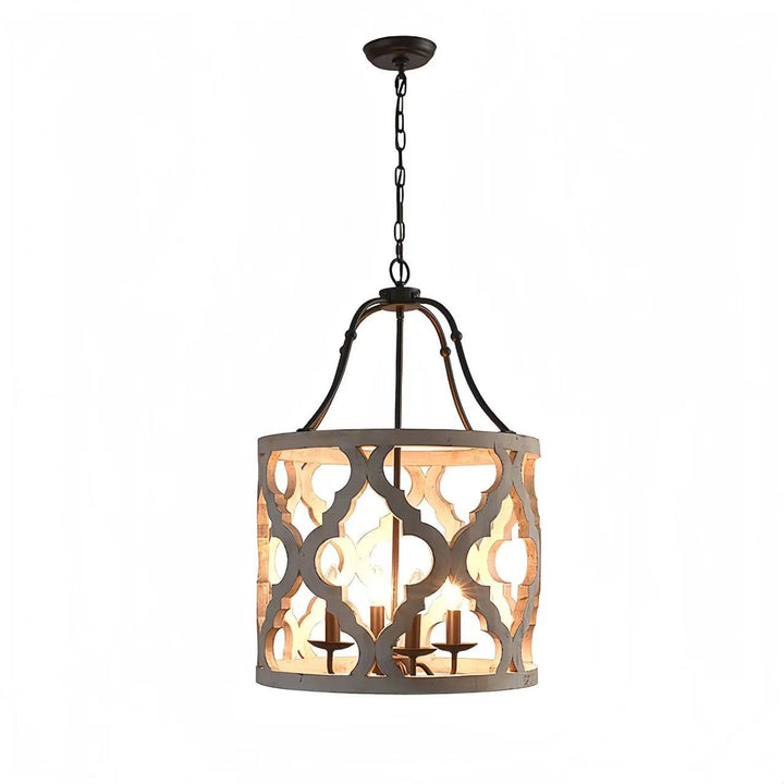 Rustic Pattern Frame Chandelier