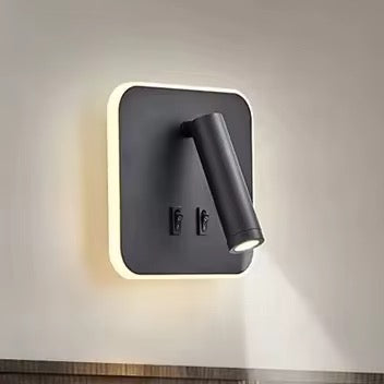 Modern Black Adjustable Wall Spotlight