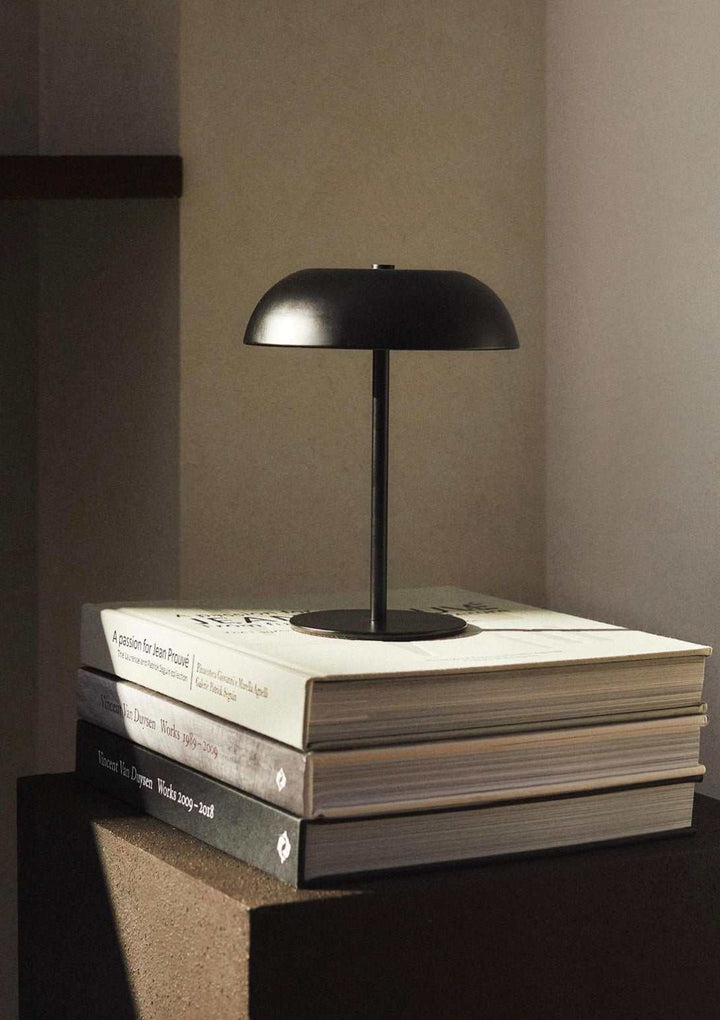 Mushroom head brass or Black  rechargeable Dimmable Table Lamp