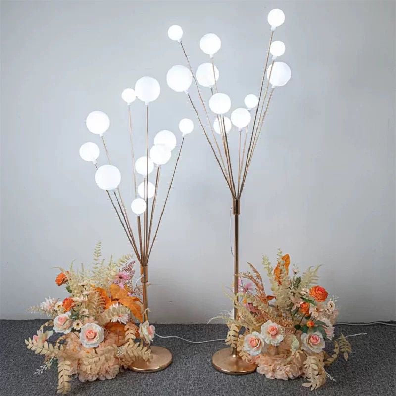 Modern Gold Globe Floor Lamp (11 head )