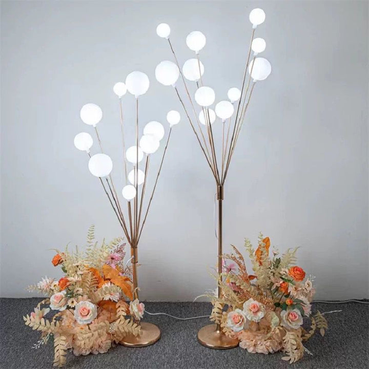 Modern Gold Globe Floor Lamp (11 head )