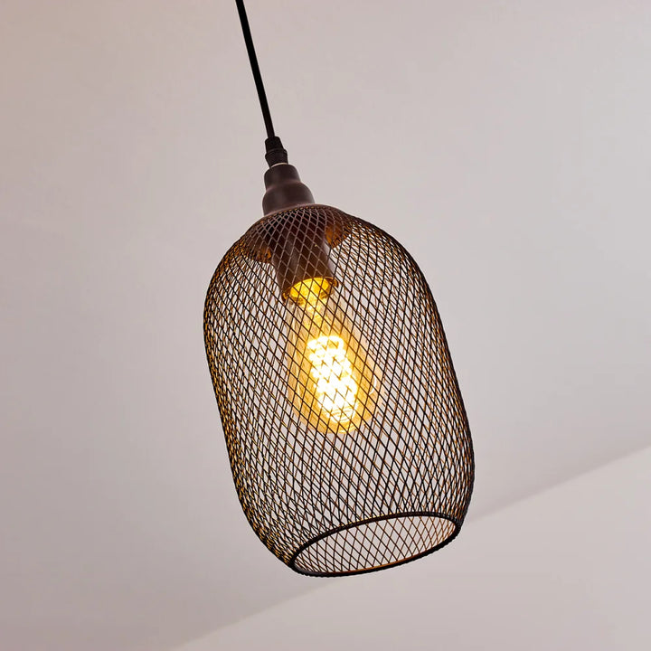 Industrial Cage Pendant Light