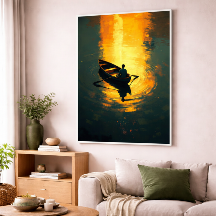 Golden Solitude Canvas