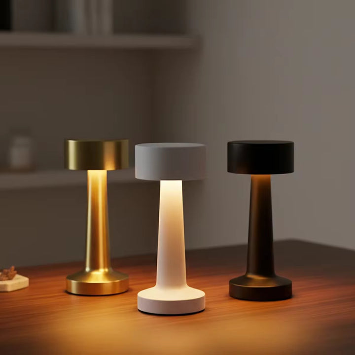 Rechargeable USB Touch Table Lamp Flat Shape