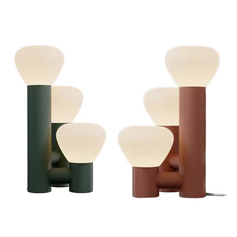 Sculptural Three-Globe Table Lamp