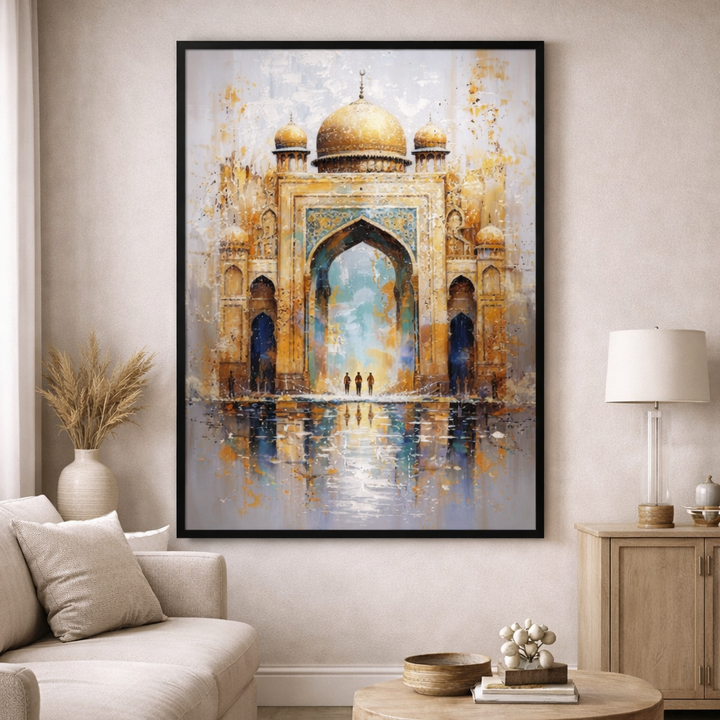 Golden Mosque Canvas