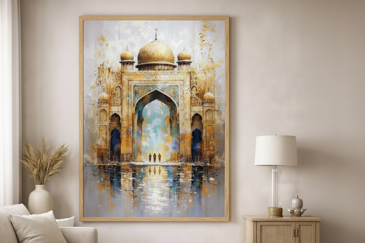 Golden Mosque Canvas