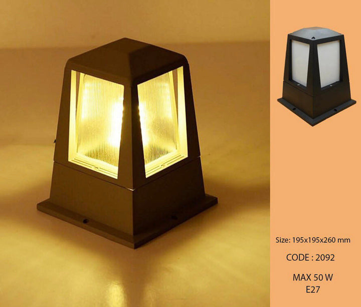 Modern Outdoor Lantern Bollard Light