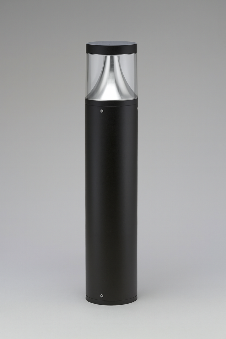 Black Outdoor Bollard Light