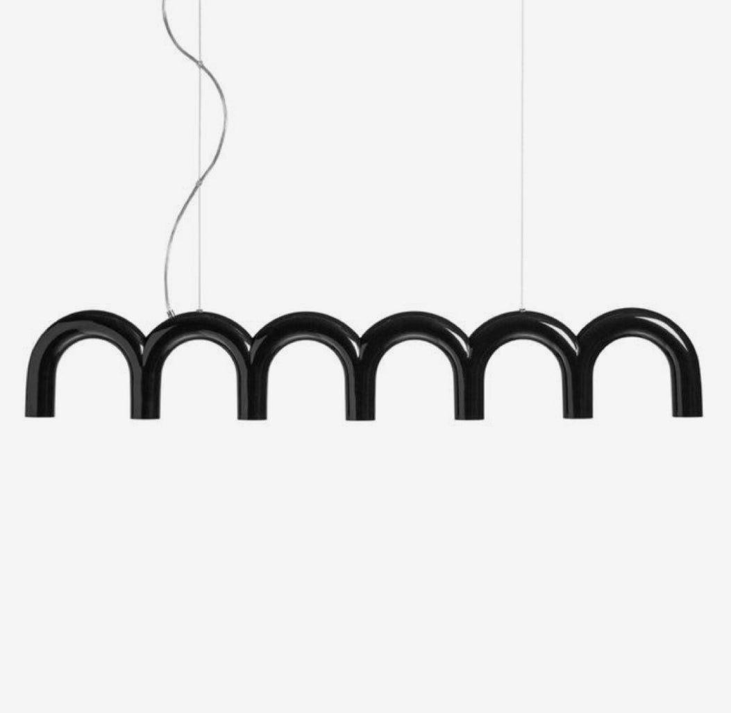Modern Black Arc Pendant Light
