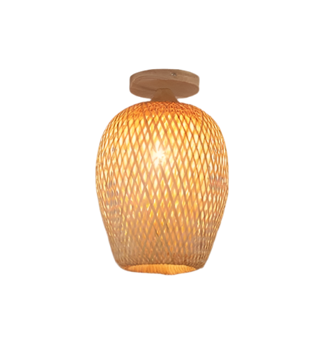 Rustic Woven Ceiling Light