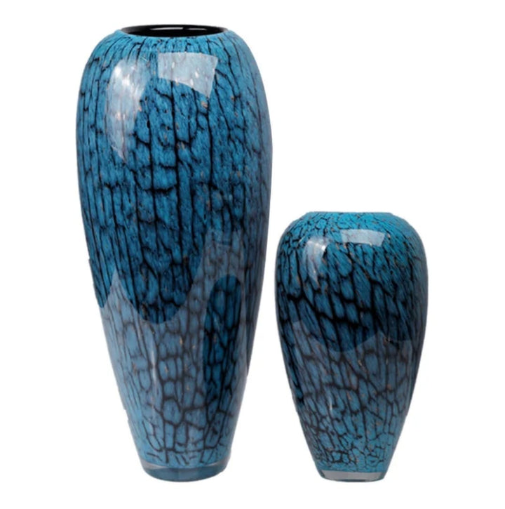Blue Crackle Glaze Ceramic Vases