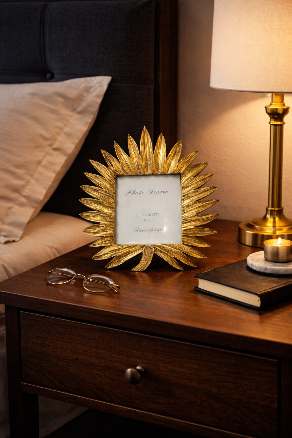 Antique Gold Ornate Photo Frame