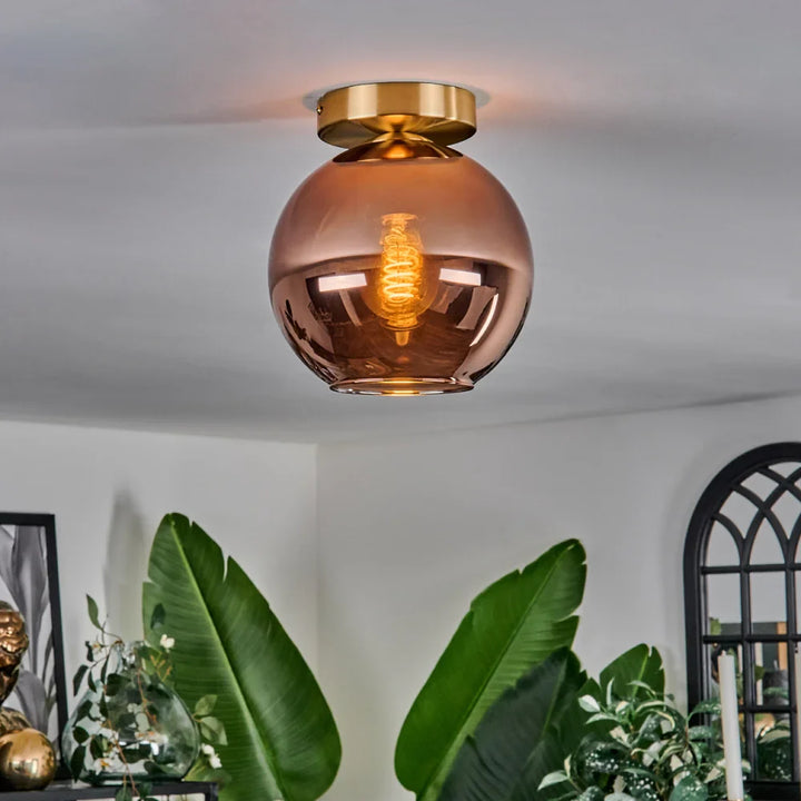 Modern Glass Globe Ceiling Light