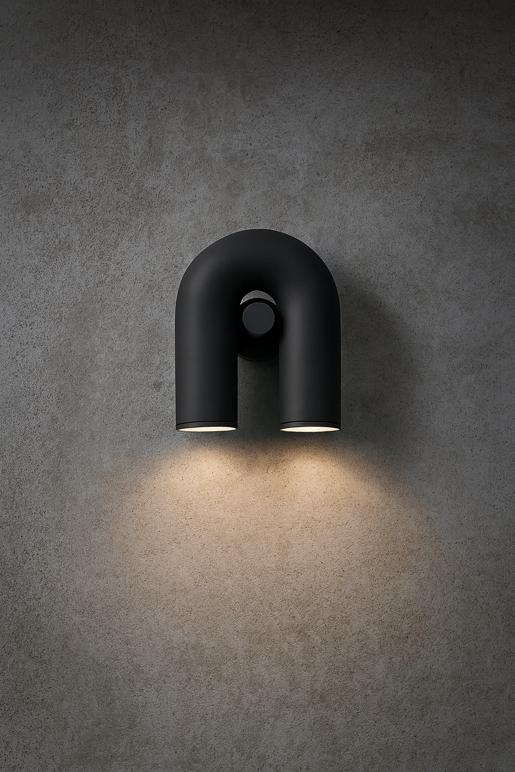 Modern Black or Brick color Double Wall Light