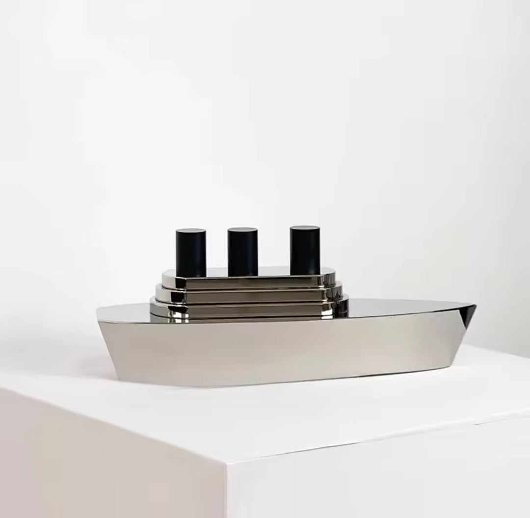 Modern Metallic Ship Decor