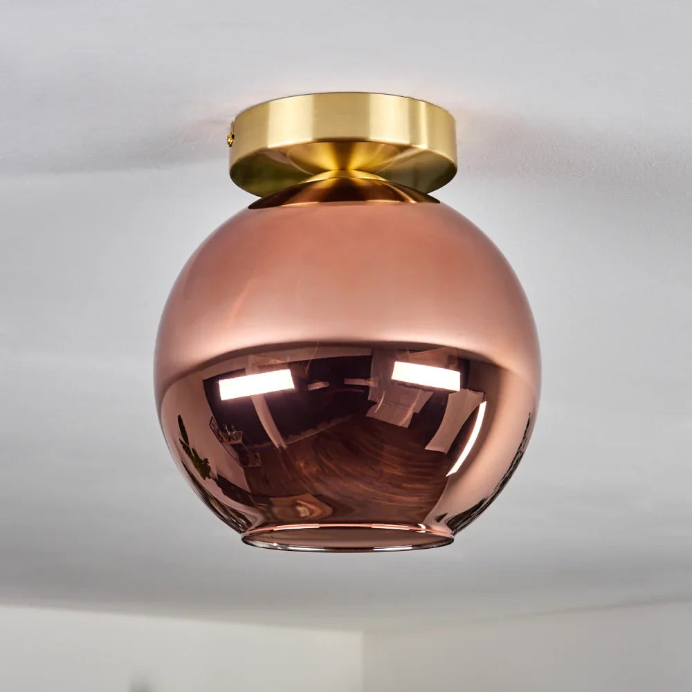 Modern Glass Globe Ceiling Light