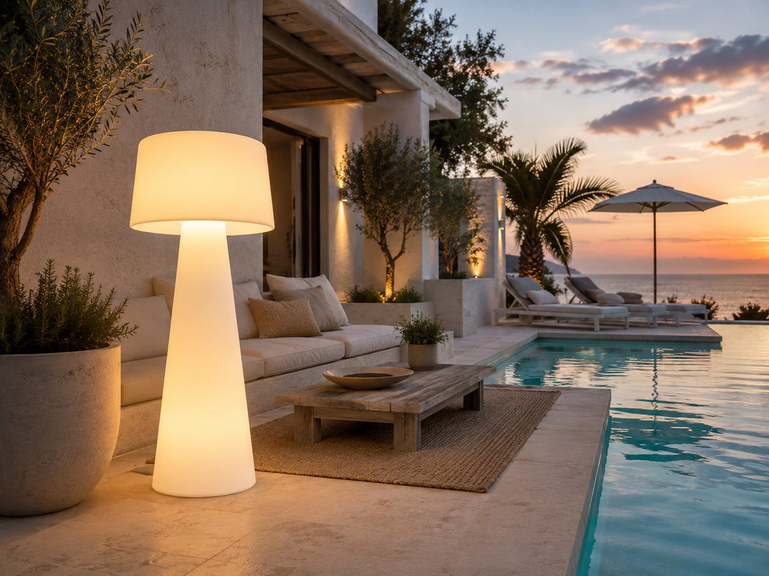 Modern Sculptural LED outdoor Floor Lamp