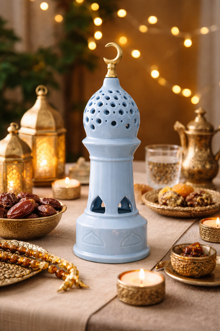 Hilal Glow Ceramic Ramadan Lantern