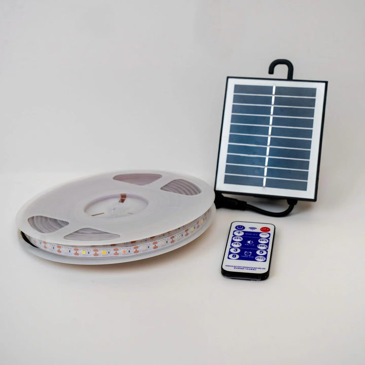 Solar-Powered Outdoor LED Strip Lights