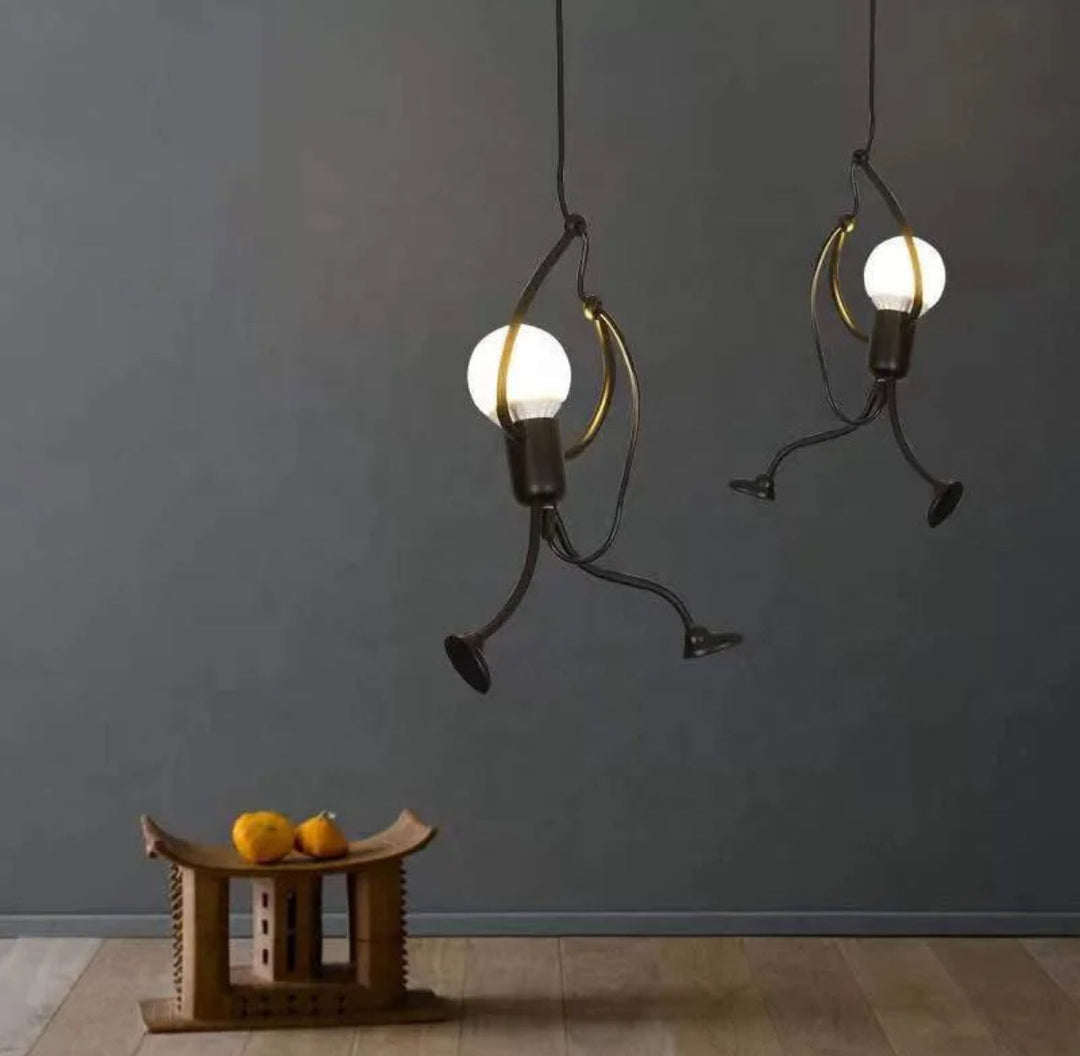 Playful Monkey Hanging Pendant Light