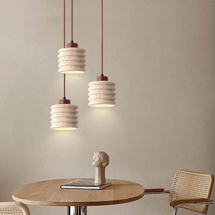 Textured Concrete Pendant Light