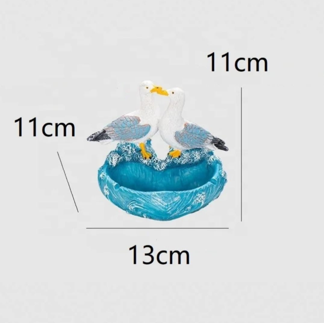 Seagull Couple Decorative Figurine