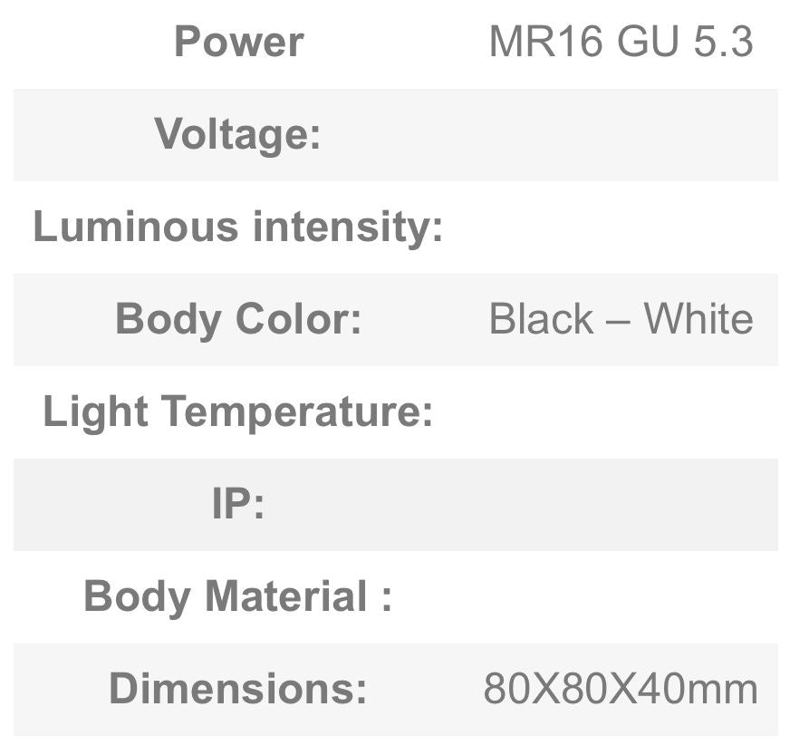 Round Recessed LED Ceiling Spotlight Plastics