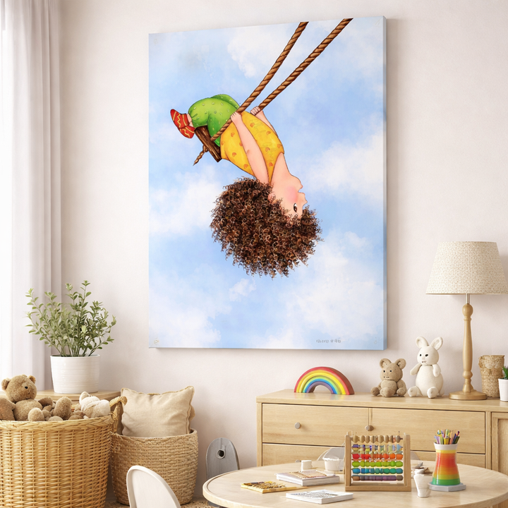 Playful Swing Kids Canvas