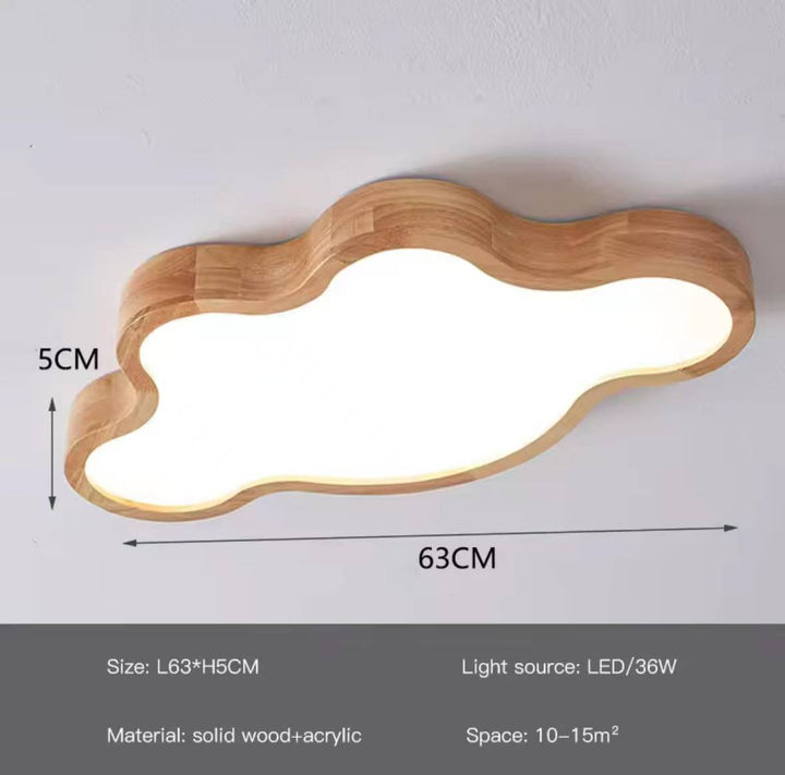 Kids Wooden Cloud Ceiling Light