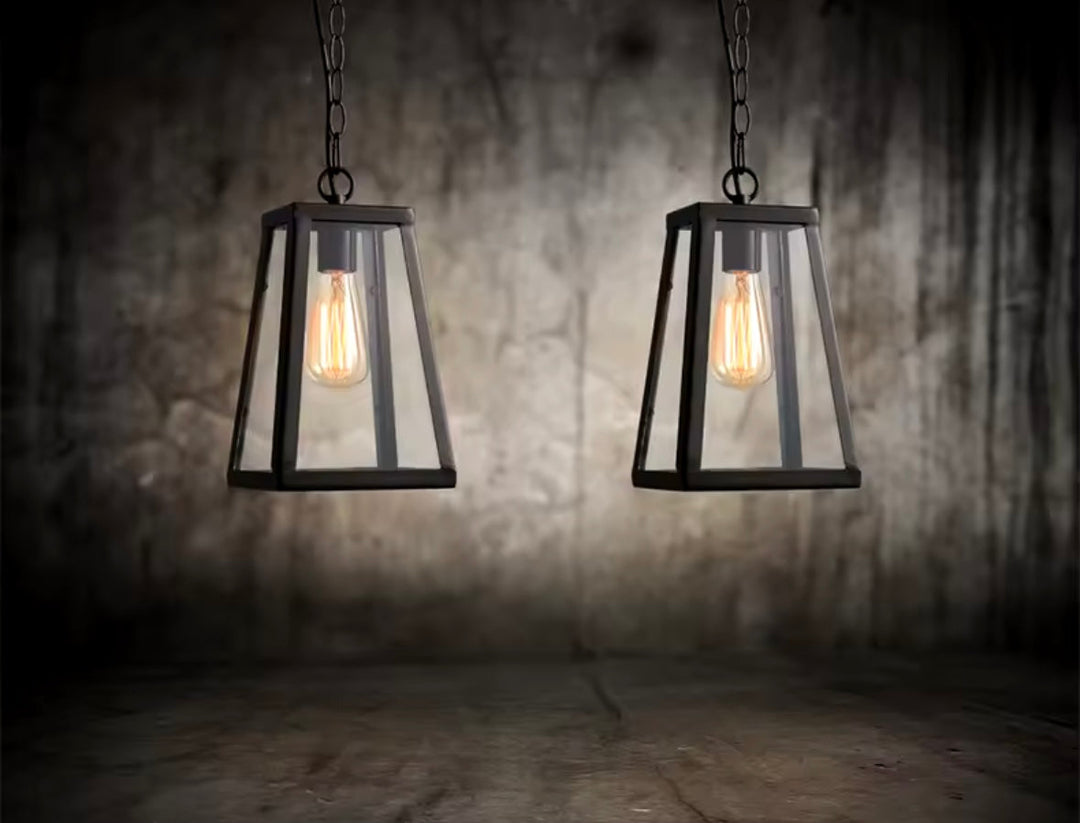 Vintage Industrial Hanging Lantern Pendant Light