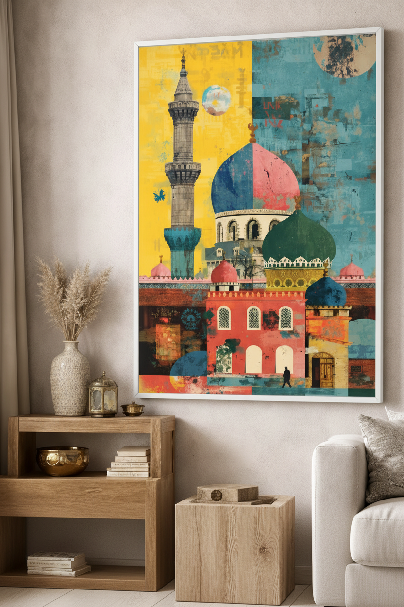 Modern Islamic Architecture Canvas