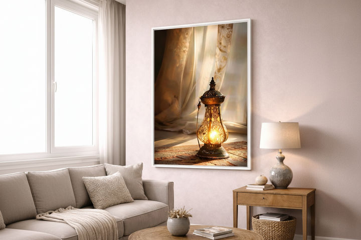 Warm Lantern Glow Canvas