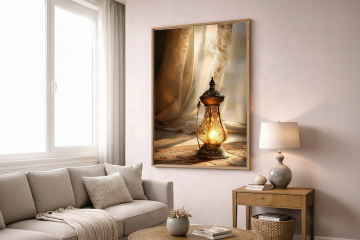 Warm Lantern Glow Canvas