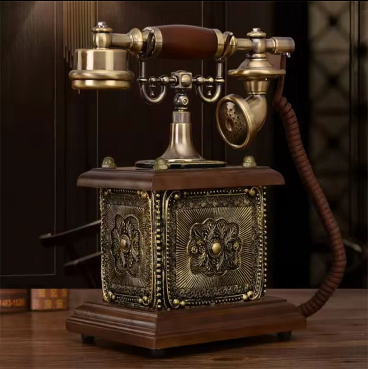Retro Rotary Telephone Decor