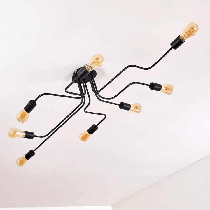 Contemporary Branch Black Ceiling Light