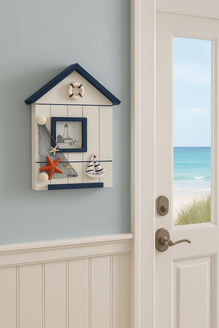 Nautical Lighthouse Wall Decor with a door to hang the keys