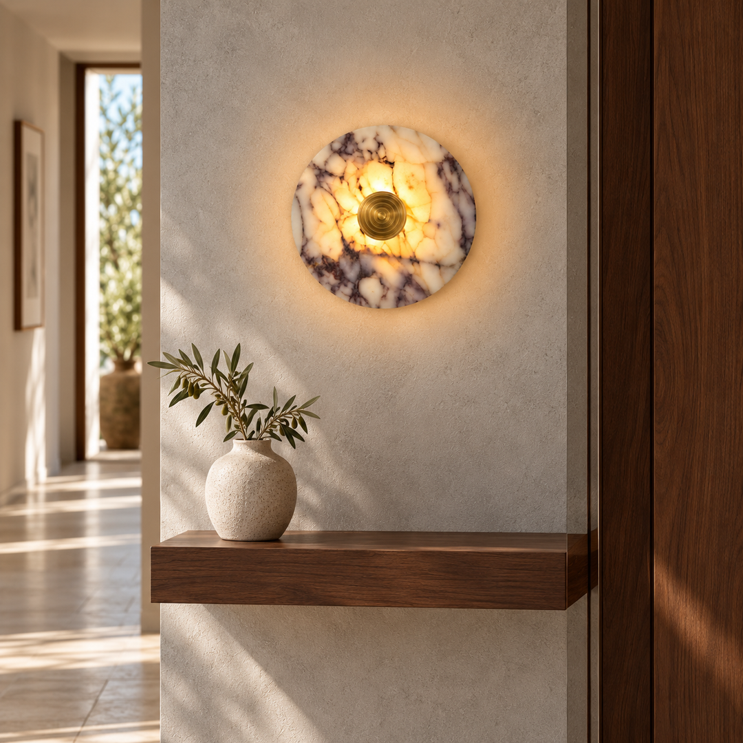 Calacatta Viola Marble Wall Light